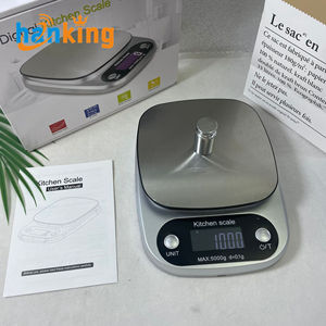 Balance de cuisine électronique en acier inoxydable Ehanking, alimentée par piles AAA, précise, légère et portable - Product Image 4