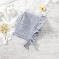 Vintage Khaki Muselina Niños Sombrero Bebé Gorro