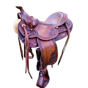 Meilleure Vente Selle de Cheval en Cuir Véritable BS International 100% avec Gravure Design, Arbre en Bois Durable de Haute Qualité, Selle Anglaise Européenne - Product Image 1