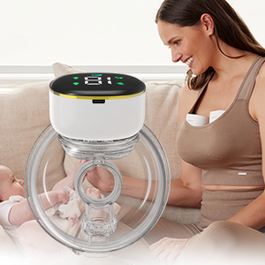 เครื่องปั๊มนมแบบไร้สายสำหรับคุณแม่หลังคลอด ปลอดสาร BPA ทำจากซิลิโคน ใช้งานได้โดยไม่ต้องใช้มือ ปั๊มนมไฟฟ้าแบบแฮนด์ฟรี - Product Image 5