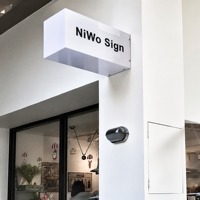 Enseigne lumineuse extérieure rétroéclairée en acrylique pour magasin, signalétique commerciale, commerce de détail et café – Fournisseur de tailles personnalisées