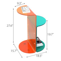 Table d'appoint moderne en acrylique Mobilier moderne polyvalent à utiliser comme table d'appoint de bureau pour les salons et les bureaux