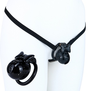 Jaula de Castidad Negra con Lazo, Modelo 2026, Dispositivo de Castidad con Bloqueo para Hombres, Aumenta la Confianza, Sensación Segura, Jaula Portátil - Product Image 1