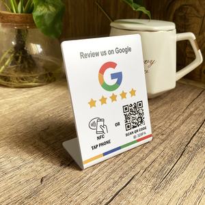 Améliorez rapidement votre notoriété avec notre support de <span class=keywords><strong>code</strong></span> QR et de pointage NFC 3x4 pouces pour Google, TripAdvisor, Trustpilot – Idéal pour les entreprises - Product Image 1