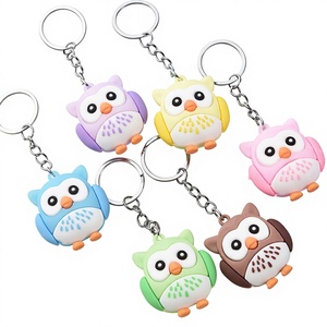 Soododo Neuer Niedlicher Anime-Cartoon-Eulen-Puppen-PVC-Schlüsselanhänger, Accessoire für Studenten und Paare, Kleines Geschenk, Großhandel - Product Image 3