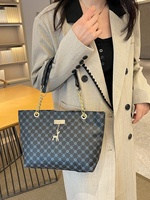 Sac fourre-tout de luxe à chaîne de grande capacité pour femme, nouveau sac à main 2024, style vintage, tendance été automne hiver