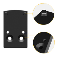 Adaptateur de montage tactique en aluminium OPTICS, plaque de base anodisée dure - Durable et résistant aux chocs