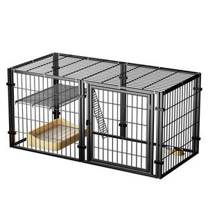 <span class=keywords><strong>Cage</strong></span> universelle d'intérieur pour animaux de compagnie <span class=keywords><strong>Cage</strong></span> domestique pour chat et chien en motif animal <span class=keywords><strong>Corgi</strong></span> Kennel Dog Crate Metal Carrier House with Plastic Tray - Product Image 1