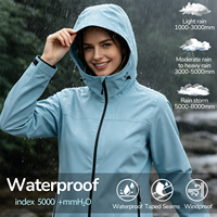 Veste imperméable ultra légère pour femme, veste coupe-vent pliable pour la randonnée, le cyclisme, la course à pied et le trekking