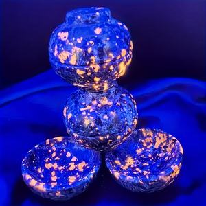 Nuevo Cuenco de Cristal Tallado Natural Curativo, Cuenco de Cristal Yooperlite Pulido Reactivo a los Rayos UV para Decoración - Product Image 3
