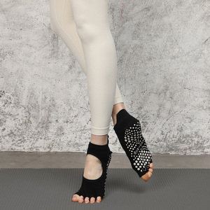 Pilates Grip <strong>Socks</strong> Toeless Anti Slip No Show Ankle <strong>Sock</strong> for Barre, Sports, Ballet, Dance, <strong>Trainer</strong> - Product Image 3