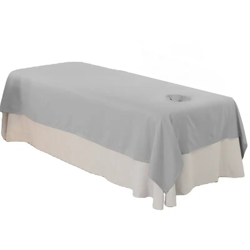 240x140cm gris Salon Spa Facial Lit Couvre Nappe Cils SPA Maquillage Salon Drap De Lit