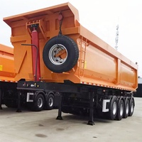 Semi-remorque benne basculante galvanisée 80 tonnes 7x14 8x5 5x10 6x12 Canada