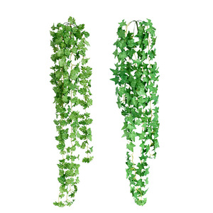 Plante artificielle <span class=keywords><strong>de</strong></span> style forêt fraîche à haute simulation JingRui, plante verte artificielle en caoutchouc souple, vigne Monstera, fausses fleurs, feuille <span class=keywords><strong>de</strong></span> <span class=keywords><strong>patate</strong></span> douce, 98 cm - Product Image 5