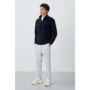 Pantalon de survêtement gris texturé pour homme, coupe standard - 82154 - Gris - Product Image 2