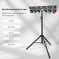 Projecteur de scène à 6 têtes mobiles, éclairage d'effet DMX, contrôle sonore, faisceau laser, lampe DJ disco pour KTV, concerts, bars, mariages