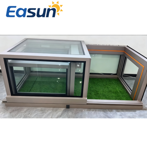 L-hình tự động gấp louver Skylight với khung hợp kim nhôm cho nhà bếp sunroom mái bền mở Leak-proof biệt thự - Product Image 1