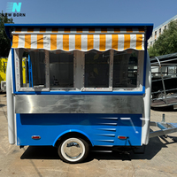Concession de boulangerie commerciale remorque Mobile Hot Dog Pizza Snack Food Truck avec cuisine complète certifié CE/DOT 1 an de garantie