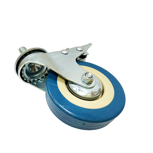 1.5inch 2inch 3inch 4inch xoay sửa chữa thân cây cao su màu xanh điều hòa không khí bánh xe Ghế mua sắm giỏ hàng ánh sáng nhiệm vụ Caster - Product Image 5