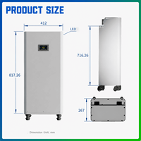 Kit DIY de boîtier de batterie métallique LiFePO4 48V/51.2V 314Ah EU avec BMS intelligent JKBMS 16S 200A BT/WiFi, sortie 15KW, RS485 CANBUS, CE/FCC, écran LCD pour usage domestique