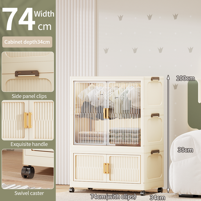 75 width-1 wardrobe-1 folding cabinet