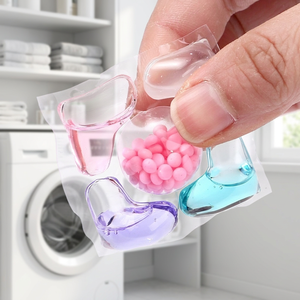 Cápsulas de Detergente para Lavadora 5 en 1, Fragancia Duradera, Quitamanchas, <span class=keywords><strong>Suavizante</strong></span>, Fórmula Líquida Concentrada - Product Image 1