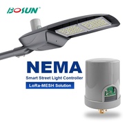 Lampadaire intelligent IOT Nema Lora-Solution MESH Contrôleur de lampadaire Type Twist-Lock Télécommande Gradateur de lampadaire