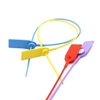 Scellé de bagage en plastique PM-PS6219, scellé de verrouillage en plastique avec code-barres pour chaussures de sport et marchandises