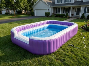 <span class=keywords><strong>Piscina</strong></span> Gonfiabile Premium Resistente con Sedute Integrate - Grande <span class=keywords><strong>Piscina</strong></span> Fuori Terra Durevole per il Divertimento Estivo in Giardino - Product Image 3