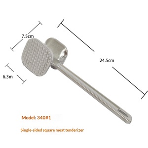 Marteau attendrisseur de viande en alliage d'aluminium à usage domestique, modèle 340, <span class=keywords><strong>pour</strong></span> côtelettes de porc et steaks - Product Image 1