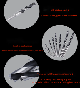 Jeu de forets en acier au carbone 2025 Wood Brad Point Boring réduit le fraisage en plastique Double CNC - Product Image 6