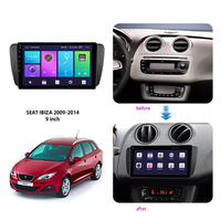 Autoradio Android, cadre Dvd, pour Seat Ibiza 2008-2015, adaptateur vidéo de voiture, couverture, Navigation Gps, Kit de montage sur tableau de bord, cadre stéréo