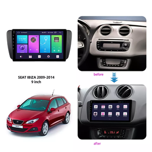 Autoradio Android, cadre Dvd, pour <span class=keywords><strong>Seat</strong></span> <span class=keywords><strong>Ibiza</strong></span> 2008-2015, adaptateur vidéo de voiture, couverture, Navigation Gps, Kit de montage sur tableau de bord, cadre stéréo - Product Image 5