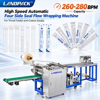 Machine d'emballage horizontale automatique à grande vitesse pour sachets de tampons nasopharyngés stériles en coton floqué