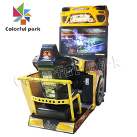 Simulateur multi-jeux Rallye Car Racing Arcade Machine à pièces avec caractéristiques de divertissement pour 3 ans et plus Matériau plastique Prise UE