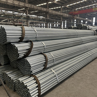 Tuyau en acier rond galvanisé à chaud 33,7-60,3 mm pour poteau de portail et clôture de périmètre
