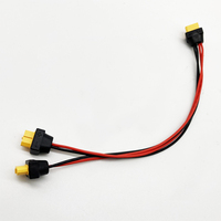 Ensemble de faisceau de câblage de connecteur de chargeur de batterie personnalisé XT60 prise mâle à 2 prises femelles à deux conducteurs