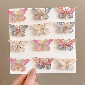 Lot de 5 pinces à cheveux papillon coréennes pour enfants, <span class=keywords><strong>barrettes</strong></span> mignonnes pour filles, accessoires de coiffure pour enfants, vente en gros - Product Image 3
