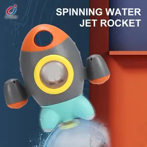 유아 욕조 회전 워터 스프레이 여름 재미 있은 샤워 공간 로켓 아기 목욕 장난감