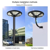 Lumière solaire UFO à haute luminosité capteur humain extérieur 50W 100W 150W 250W étanche IP65 LED lumière solaire de cour