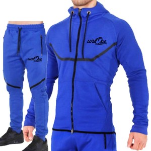 Ensemble de survêtement décontracté d'hiver pour hommes, grande taille, à manches longues, personnalisé, vente en gros, imperméable, anti-plis, séchage rapide, tricoté - Product Image 5
