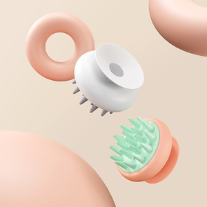 Cepillo para champú con ventosa, peine para masaje del cuero cabelludo, suministros de baño, herramienta de cuidado del cabello de plástico para uso doméstico - Product Image 4