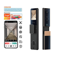 Kunci Pintu Digital Pengenal Wajah 3D, Pengenal Vena Telapak Tangan, Tuya Wifi, Interkom Kamera, dan Sidik Jari, Harga Pabrik