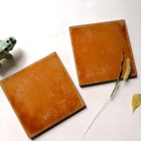 Carrelages faits à la main marocain Vintage Art salle de bain cuisine déco mur 6*6 pouces Rustic Resort Glazed Matte Orange Color Carreaux