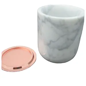 Wholesale Marble Candle Jars With Lid Candle Holder