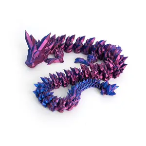 Impression 3D personnalisée flexible articulée Dragon PLA Filament fabriqué en 3D Dragon Prototypage Acier Aluminium Métal Service d'impression