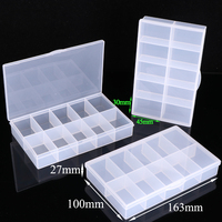 Boîte de rangement YUZMEI avec séparateurs amovibles en plastique, boîte à outils, petite boîte de rangement pour vis, compartiment de rangement