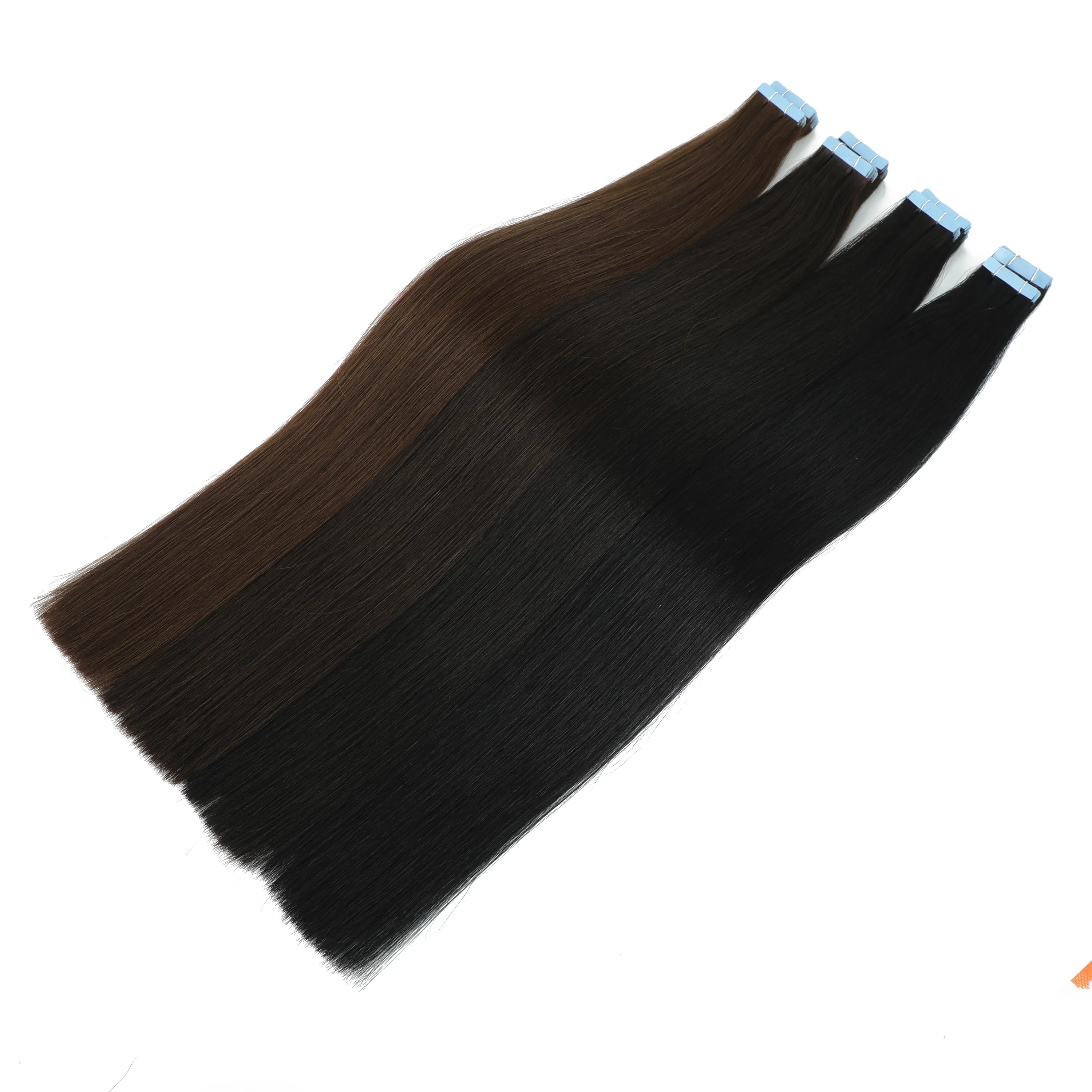 Prêt à expédier des extensions de cheveux Remy à double trame de peau 8 " - 30" pouces