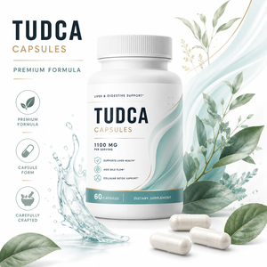 Capsules de soutien hépatique avec acide tauroursodésoxycholique (TUDCA) 1100 mg - Formule végétalienne pour la santé du foie et digestive - Product Image 5