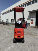 Mini-excavatrice sur chenilles JJ08 avec une force de creusement de 6,5 kN, moteur diesel Koop 192F